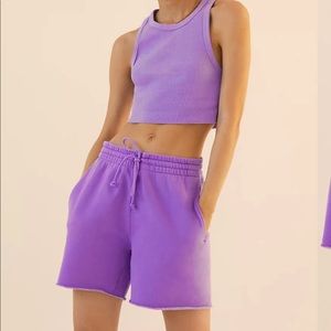 Aritzia TNA Cozy Fleece Boyfriend 6" Sweatshort